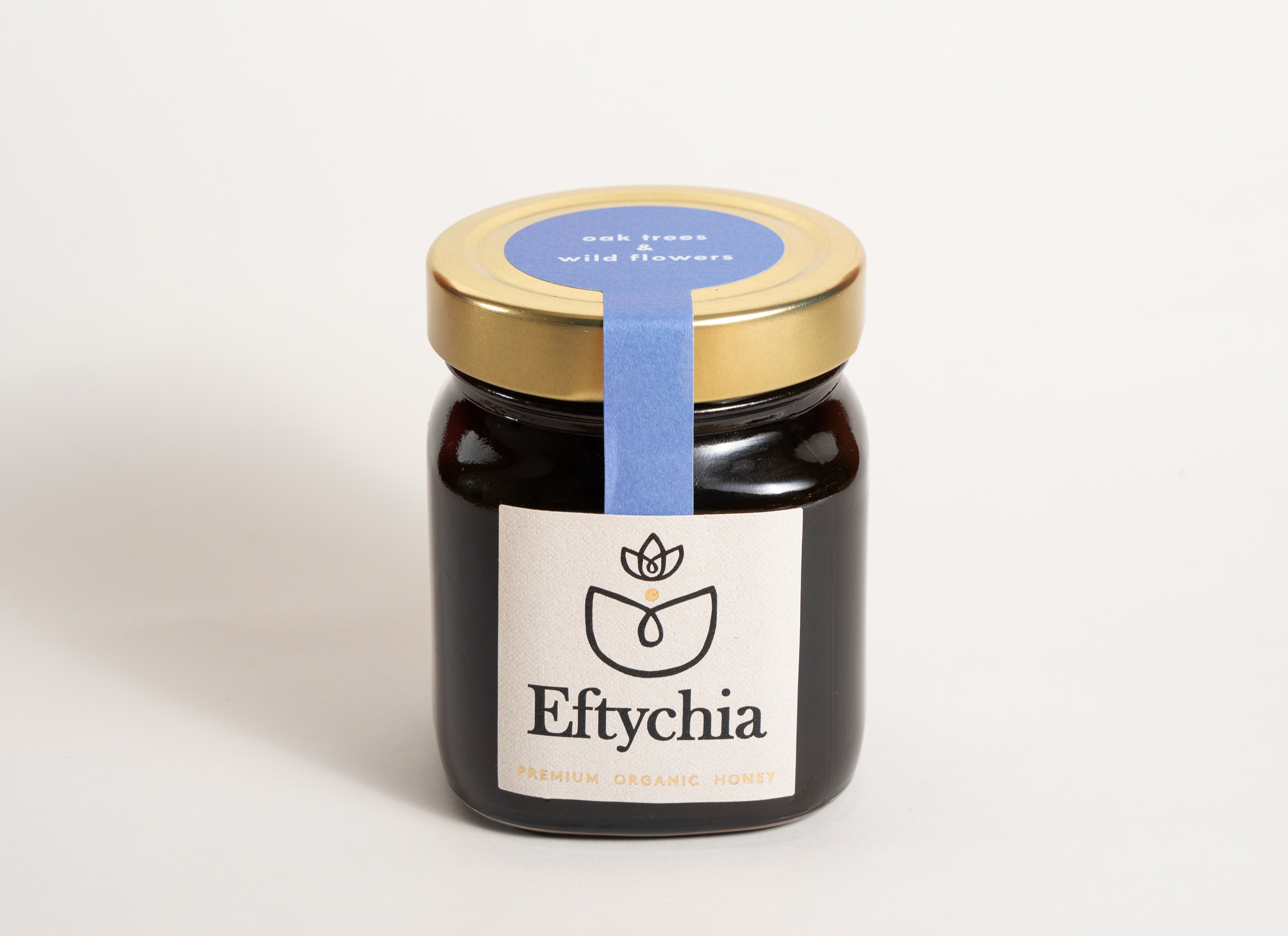 Eftychia premium organic honey from Oak trees and wild flowers